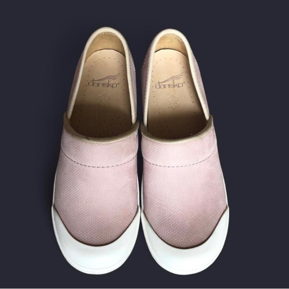 Dansko VOLLEY HOPSACK Pink Leather Professional Clogs Size 36 5.5 6 - Picture 3 of 10